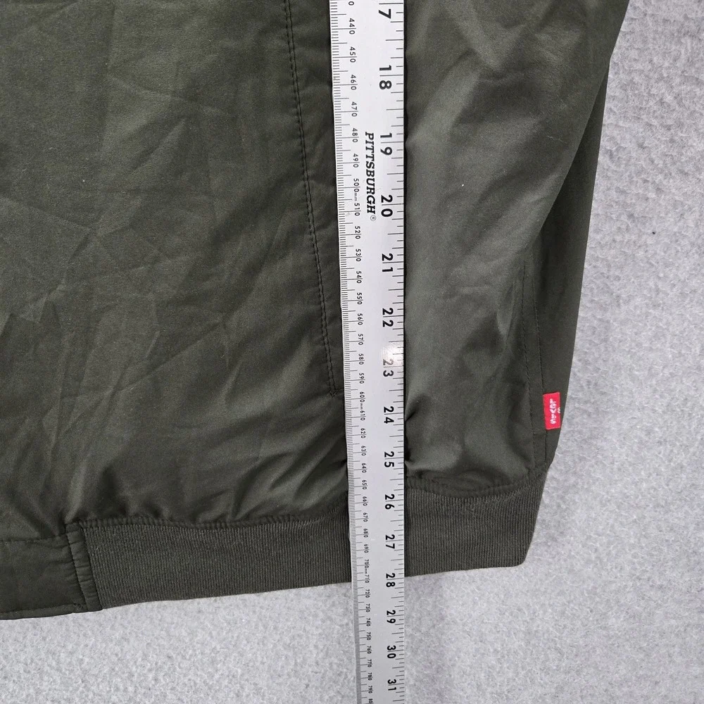 Levi's Men Jacket XL Green Bomber Normcore‎ Logo Long Sleeve